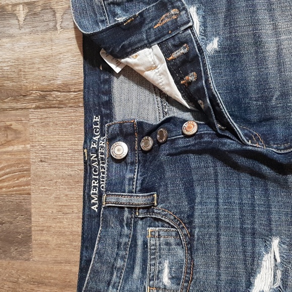 American eagle buttonfly distressed denim shorts - Picture 5 of 6